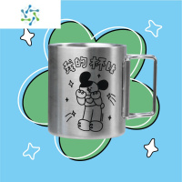 三维工匠DTMOON 原创我的杯比露营野餐304不锈钢杯子加厚折叠随身户外水杯