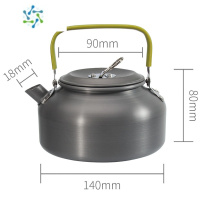 三维工匠户外烧水壶露营咖啡壶超轻便携野营茶壶0.8L便携式茶壶健康好清洗