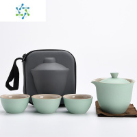 三维工匠旅行茶具套装快客杯便携式茶具户外泡茶杯一壶三杯茶壶定制送礼户外烧水壶