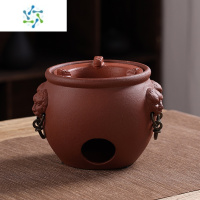 三维工匠潮州红泥炭炉小风炉户外煮茶炉 中式侧把烧水泡茶壶小火炉砂铫壶户外烧水壶