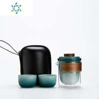 三维工匠快客杯旅行茶具套装便携式包一壶二杯单人户外随身茶杯小套泡茶壶户外烧水壶