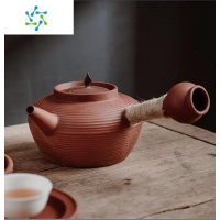 三维工匠家用陶瓷侧把煮茶壶烧水壶套装陶壶黑白茶煮酒精炉户外煮茶陶瓷炉户外烧水壶