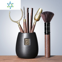 三维工匠茶道六君子功夫茶具用品配件茶道套装大全泡茶工具茶刀茶夹茶刷勺茶具