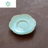 三维工匠天青汝窑杯垫汝瓷小杯垫创意茶托隔热茶杯托家用功夫茶具配件茶托茶具