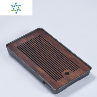 三维工匠茶盘竹制储水式小茶盘家用小型沥水茶托茶海茶托蓄水功夫茶具套装茶具