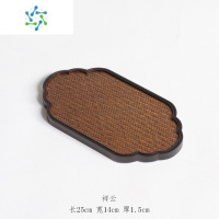 三维工匠重竹席面干泡台 壶承 中式禅意宋席竹茶盘 竹编茶盘壶垫托盘 茶托茶具