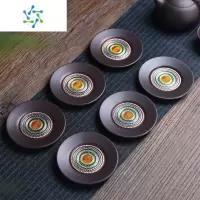 三维工匠防烫电木工夫茶托壶承隔热垫珐琅彩工艺茶道茶配件茶具零配茶具