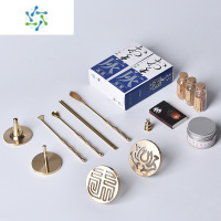 三维工匠香道用具入门套装纯铜工具香篆香炉打篆沉香檀香粉塔香制作熏香炉茶具