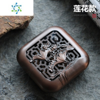 三维工匠铜合金镂空复古迷你檀香炉茶道香道用具家用车载焚香盒盘香沉香炉茶具
