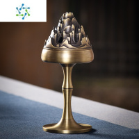 三维工匠纯铜香炉家用室内博山炉客厅沉香熏香炉盘香供佛摆件仿古创意供奉茶具