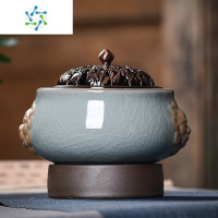 三维工匠陶瓷电子香炉定时调温家用室内沉香檀香青瓷双耳狮子头插电熏香炉茶具
