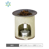 三维工匠直采手工陶艺蜡烛香薰炉 精油茶叶沉香炉茶道摆件 粉引和铁釉茶具