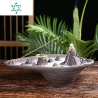 三维工匠紫砂高山流水倒流香炉家用个性熏香炉室内禅意新款檀香香薰炉摆件茶具
