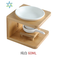 三维工匠局 蜡烛香薰灯楠竹香炉陶瓷精油灯家用精油机卧室摆件美容院茶具