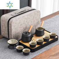 三维工匠户外旅行茶具小套装便携包日式简易随身泡茶装备陶瓷功夫茶杯茶盘茶具