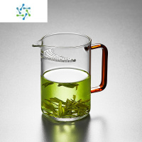 三维工匠月牙玻璃公道杯茶漏一体加厚耐热过滤绿茶杯泡茶壶分茶器茶具配件茶具