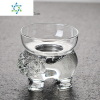 三维工匠过滤网茶漏玻璃茶叶过滤器创意貔貅茶斗水晶茶隔茶滤高端泡茶配件茶具