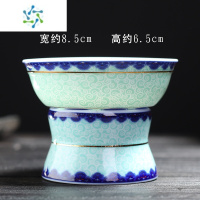 三维工匠茶漏斗茶滤陶瓷白瓷青花瓷青瓷过滤网茶叶茶隔过滤器功夫茶具配件茶具