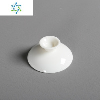 三维工匠白瓷盖碗茶杯盖子单个陶瓷羊脂玉功夫茶具三才茶碗盖大小号零配件茶具