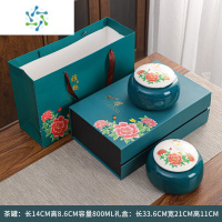 三维工匠新款茶叶包装礼盒空盒陶瓷罐红绿茶铁观音金骏眉通用半斤装定制茶具