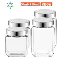 三维工匠密封罐玻璃罐子厨房家用蜂蜜茶叶腌菜泡酒瓶透明加厚储物罐茶具