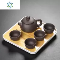 三维工匠日式功夫茶具小套装2人家用简约干泡茶盘酒店客房客栈泡茶壶茶杯茶具