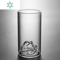 三维工匠观山杯玻璃杯创意带把手耐热玻璃泡茶杯水杯男女士个人专用杯子