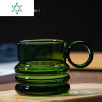 三维工匠玻璃水杯ins风简约三生三世指环把手牛奶咖啡杯办公高颜值果汁杯