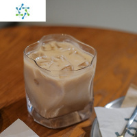 三维工匠咖啡厅创意异形玻璃杯 高颜值冰萃拿铁杯 单品咖啡杯冰美式杯水杯