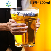 三维工匠巨大特大号酒杯超大巨型大容量啤酒杯大号红酒杯高脚杯玻璃英雄杯 八角巨无霸4.1L(4100ml)带标