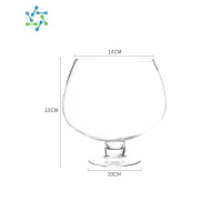 三维工匠英雄杯超大酒杯大号酒杯型鱼缸特大号红酒杯大容量高脚巨型啤酒杯 3000毫升