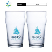 三维工匠鹅岛啤酒杯网红家用套装福佳白品脱杯白啤小麦啤酒杯科罗娜啤酒杯 冰岛无双590ml/二只装
