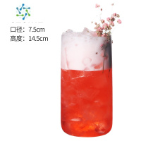 三维工匠新款薄底长饮鸡尾酒杯柯林杯海波杯威士忌杯早餐牛奶杯直升杯 [椭圆底]高款620mL