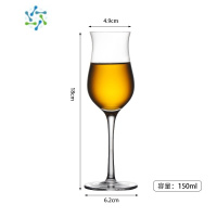 三维工匠威士忌品鉴杯烈酒杯高脚郁金香洋酒试酒杯 水晶玻璃ISO闻香凯恩杯 3号 闻香杯