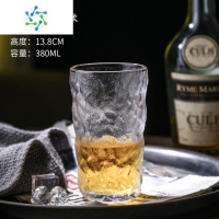 三维工匠欧式家用威士忌酒杯洋白兰地杯酒杯子水晶玻璃创意啤酒杯kTV酒杯 荒石杯高款(6个装)