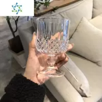 三维工匠玻璃钻石红酒杯干邑杯葡萄酒香槟杯威士忌酒杯甜酒鸡尾酒杯子 矮款钻石白兰地杯 240ml