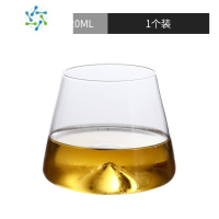 三维工匠日式设计师威士忌酒杯洋酒杯玻璃杯冰山富士山雪山杯水晶杯子小 [收藏级]冰山杯-单只