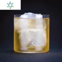 三维工匠轻薄无底洋酒杯水晶玻璃超薄冰球杯古典杯洛克杯 威士忌(400ml)