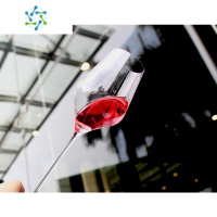 三维工匠发顺丰超细杆轻薄透亮水晶玻璃手工红酒杯高端品酒杯勃艮第酒杯 轻薄白葡萄酒杯430ml 2支