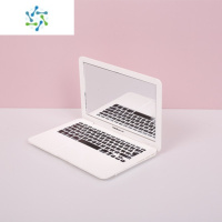 三维工匠Mac镜子迷你随身镜子创意s苹果笔记本电脑造型便携折叠小化妆镜 Macbook镜子 白色便携式用镜