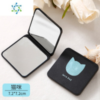 三维工匠Mac镜子迷你随身镜子创意s苹果笔记本电脑造型便携折叠小化妆镜 猫咪款便携式用镜