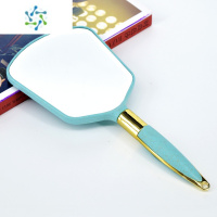 三维工匠Mac镜子迷你随身镜子创意s苹果笔记本电脑造型便携折叠小化妆镜 塑料框 | 蓝色方形便携式用镜