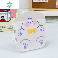 三维工匠ins风少女心小镜子大号台式化妆镜折叠可爱便携宿舍桌面可立学生 泰迪[升级全面屏]便携式用镜