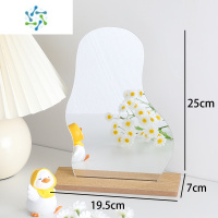 三维工匠镜子简约ins风不规则化妆镜学生宿舍桌面卧室床头台式便携梳妆镜 不规则化妆镜山型款便携式用镜