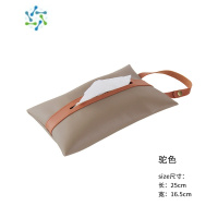 三维工匠·Fluo·纸巾盒拼色袋车载抽挂式抽纸盒装饰皮革 |凡洛 驼色 ⭐皮革纸巾袋⭐