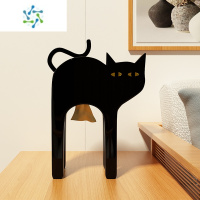 三维工匠北欧ins黑猫纸巾盒抽纸盒可爱现代家用卧室客厅创意玄关茶几摆件 黑猫抽纸盒