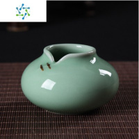 三维工匠青瓷创意摆件精致时尚小花器家居装饰品水培花插复古陶罐桌面 灰色 矮旗袍弟梅