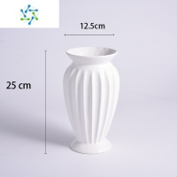 三维工匠手工珠花花瓶摆件满天星花器北欧简约南瓜瓶餐桌家居陶瓷花器北欧 白色榴莲大号