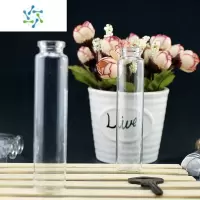 三维工匠50只小吊瓶透明玻璃瓶子小号种多肉花瓶迷你悬挂水养植物花器 50只 2.2CM*10CM玻璃瓶 25ML