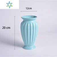 三维工匠手工珠花花瓶摆件满天星花器北欧简约南瓜瓶餐桌家居陶瓷花器北欧 蓝色榴莲中号